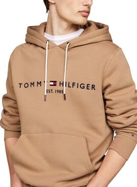 Sudadera Tommy Hilfiger Hoody tostado para hombre