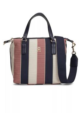 Bolso Tommy Hilfiger Poppy rayas para mujer