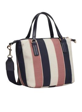 Bolso Tommy Hilfiger Poppy rayas para mujer