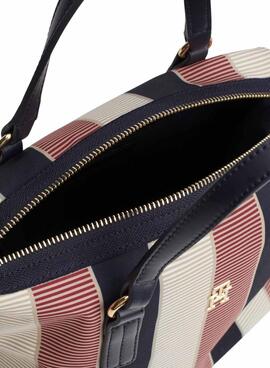 Bolso Tommy Hilfiger Poppy rayas para mujer