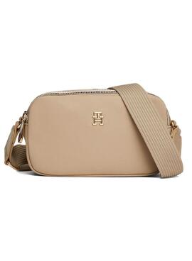 Bolso Tommy Hilfiger Poppy Camera beige para mujer