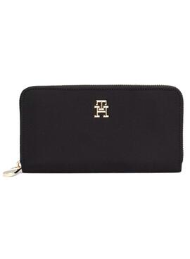 Billetera Tommy Hilfiger Large negro para mujer