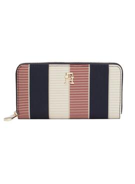 Billetera Tommy Hilfiger Large rayas para mujer