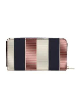 Billetera Tommy Hilfiger Large rayas para mujer