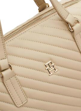 Bolso Tommy Hilfiger Poppy acolchado beige para mujer