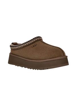 Zuecos UGG Tasman marrón con plataforma para mujer