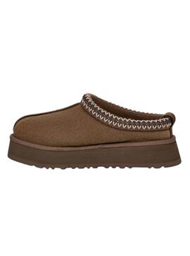 Zuecos UGG Tasman marrón con plataforma para mujer