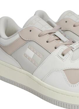 Zapatillas Tommy Jeans Retro Basket pastel para mujer