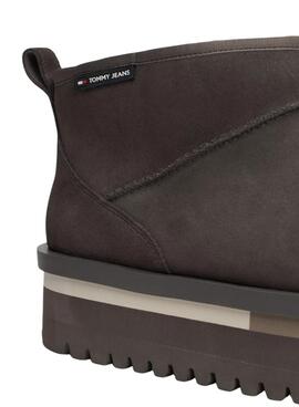 Botas Tommy Jeans Suede gris para mujer