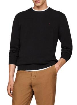 Jersey Tommy Hilfiger Essential negro para hombre