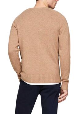 Jersey Tommy Hilfiger Lambswool beige para hombre