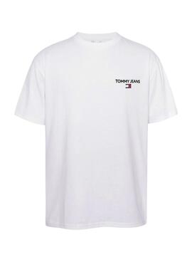 Camiseta Tommy Jeans Linear blanco para hombre