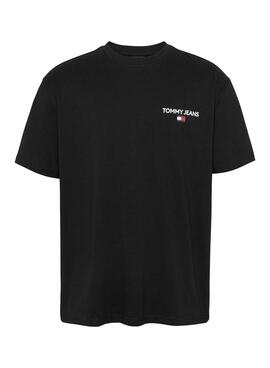 Camiseta Tommy Jeans Linear negro para hombre