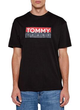 Camiseta Tommy Jeans Entry negro para hombre