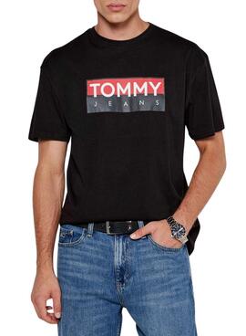 Camiseta Tommy Jeans Entry negro para hombre