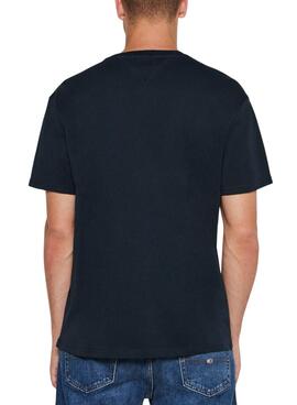 Camiseta Tommy Jeans Entry azul marino para hombre