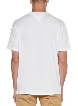 Camiseta Tommy Jeans Entry blanco para hombre