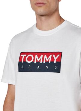 Camiseta Tommy Jeans Entry blanco para hombre