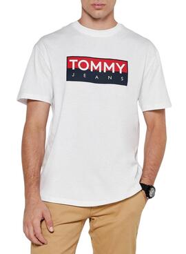 Camiseta Tommy Jeans Entry blanco para hombre