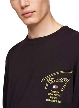 Camiseta Tommy Jeans Twist negro para hombre