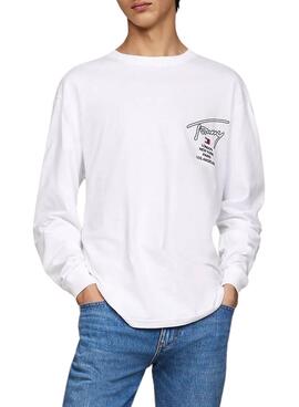 Camiseta Tommy Jeans Twist blanco para hombre