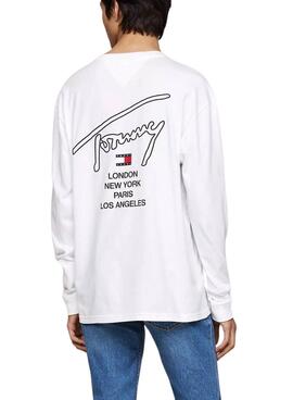 Camiseta Tommy Jeans Twist blanco para hombre