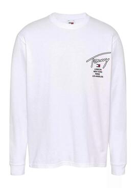 Camiseta Tommy Jeans Twist blanco para hombre