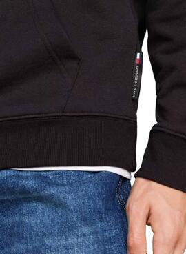 Sudadera Tommy Jeans Spray negro para hombre