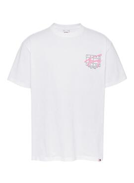 Camiseta Tommy Jeans Spray blanco para hombre