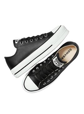 Zapatillas Converse Chuck Taylor All Star Platform Cuero Negro para mujer