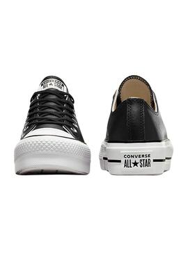 Zapatillas Converse Chuck Taylor All Star Platform Cuero Negro para mujer