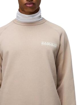 Sudadera Napapijri Rollin beige para hombre