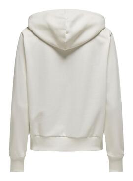 Sudadera Only Maia blanco para mujer