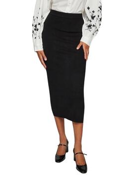 Falda Vila Vicomfy negro para mujer