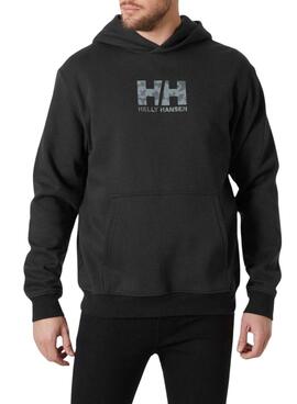 Sudadera Helly Hansen Graphic Hoddie negro para hombre