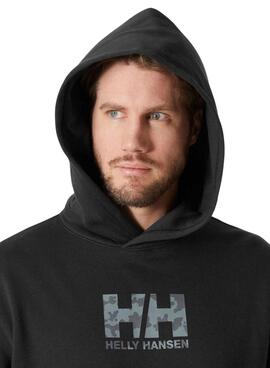 Sudadera Helly Hansen Graphic Hoddie negro para hombre