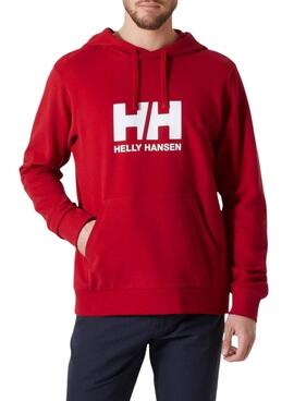 Sudadera Helly Hansen Basic Hood rojo para hombre