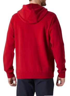 Sudadera Helly Hansen Basic Hood rojo para hombre