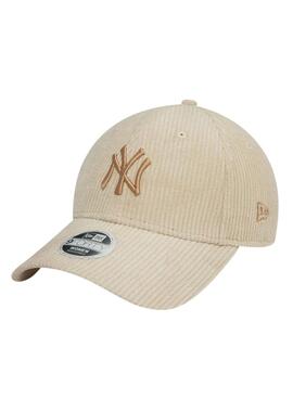 Gorra New Era Cord beige para mujer y hombre