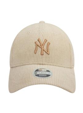 Gorra New Era Cord beige para mujer y hombre