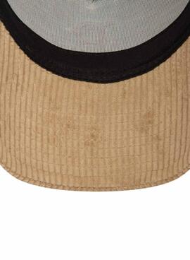 Gorra New Era Cord Trucker beige para mujer y hombre