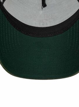 Gorra New Era Cord Trucker verde para hombre y mujer