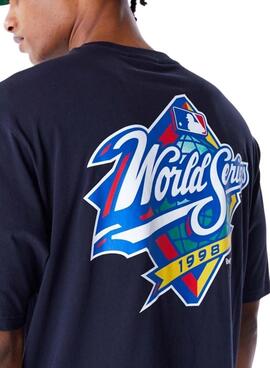 Camiseta New Era World Series azul marino para hombre