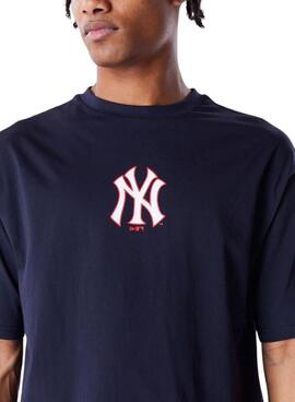 Camiseta New Era World Series azul marino para hombre