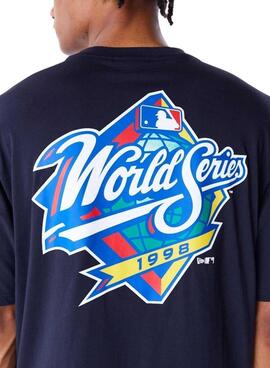 Camiseta New Era World Series azul marino para hombre