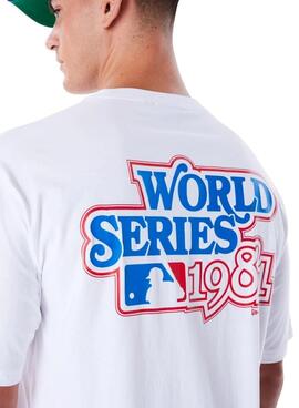 Camiseta New Era World Series blanco para hombre