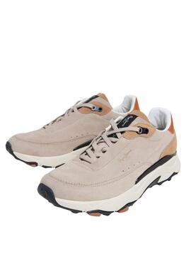 Zapatillas Pepe Jeans James beige para hombre