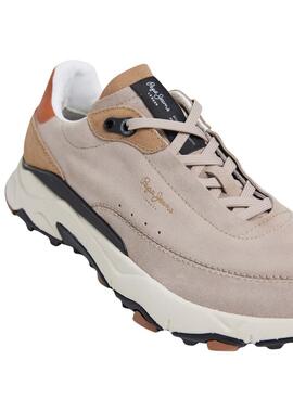 Zapatillas Pepe Jeans James beige para hombre