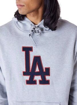 Sudadera New Era LA Dodgers gris para hombre y mujer