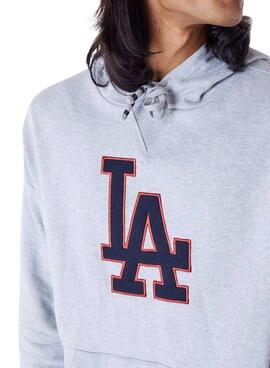 Sudadera New Era LA Dodgers gris para hombre y mujer